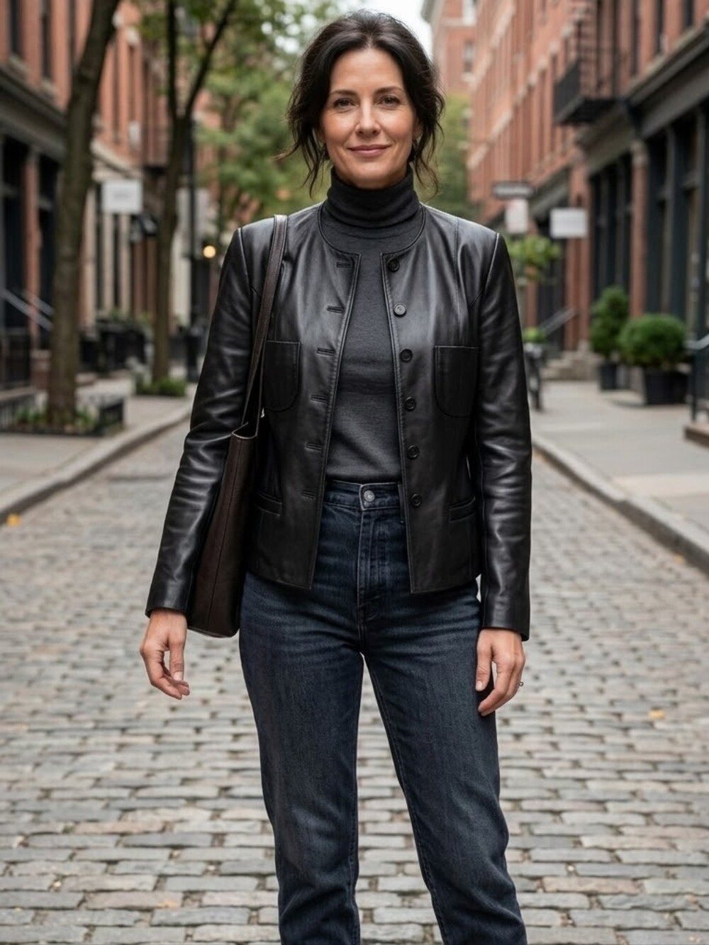 Black Real Lambskin Leather Jacket -